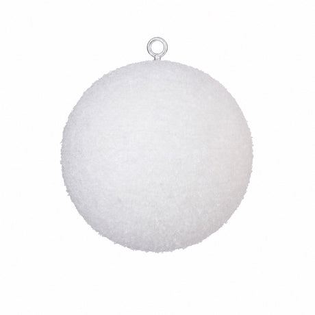 Julgranskulor i frigolit med snö 20 cm i dia