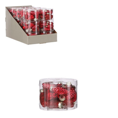 Julekugler Mini-mix rød