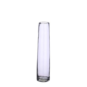 Vase i lysegråt glas single flower vase