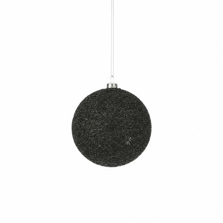 Julkula med glitter i plast 