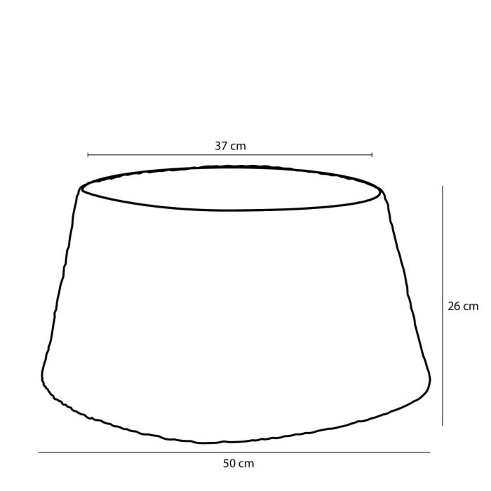 Skjuler til juletræsfod søgræs 50 cm i dia