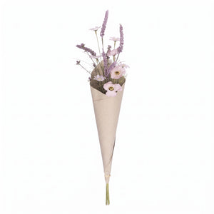 Torkad blombukett lila konstgjord 60 cm