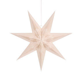Stjerne i beige  60 cm i diameter