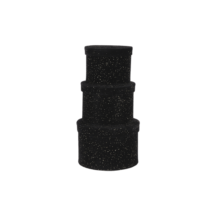 Opbevaringsbokse 3-pak sort