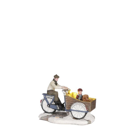 LuVille Familie på ladcykel