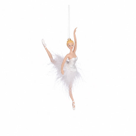 Ballerina med fjäderkjol