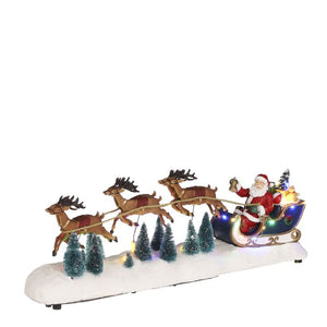 Julemanden på kanetur