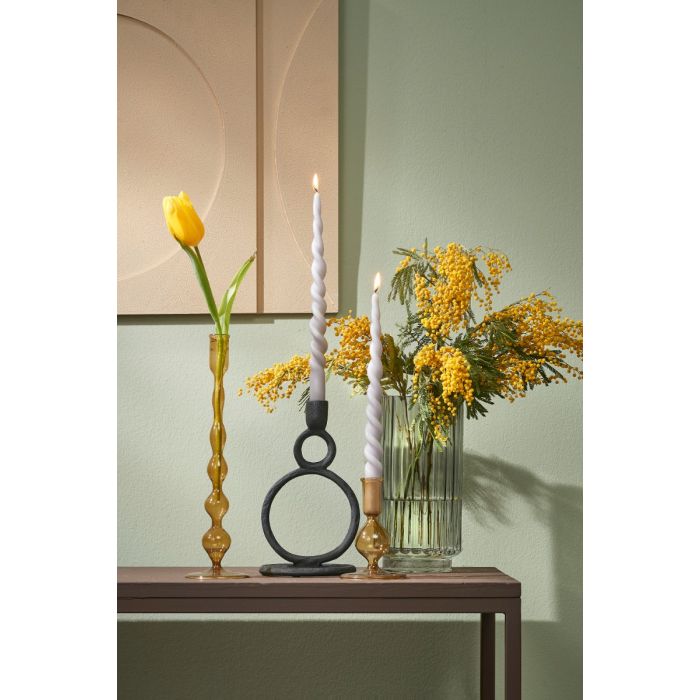 Trent glaslysestage gul