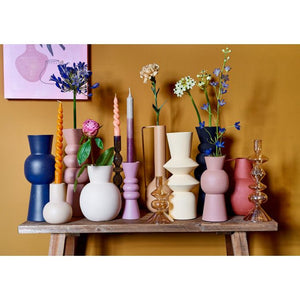 Rollo vase sort 29 cm i højden