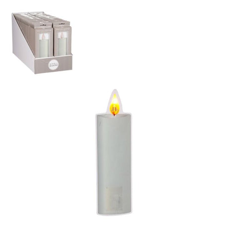 Vinduespynt Hvidt lys med flamme 