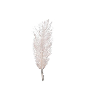 Fjer med klips champagne 6-pak