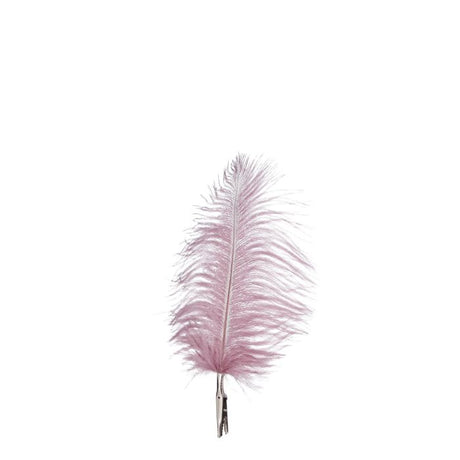 Fjer med klips lilla 6-pak