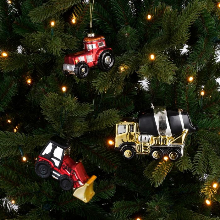 Julekugle Traktor