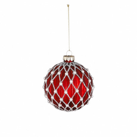 Julkulor med pärlor