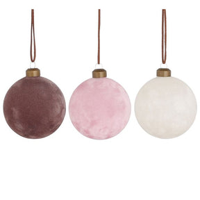 Julekugler velour 