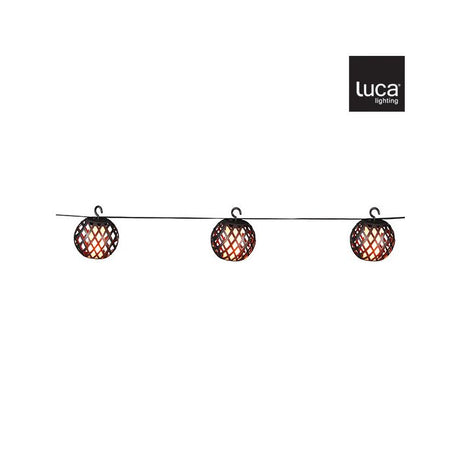 Solcelledrevet lyskæde med 10 varme hvide lamper