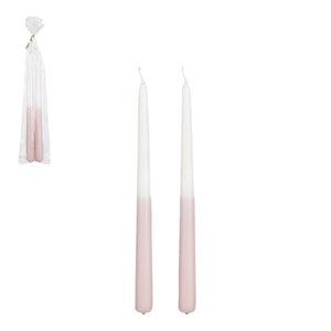 To-farvede lys mauve/hvide 2-pak