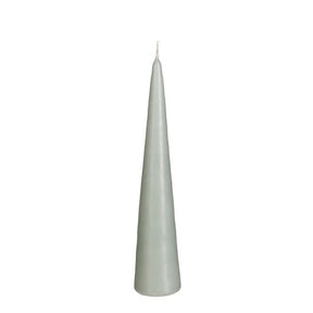 Kegleformet lys 25 cm højt lysegrønt