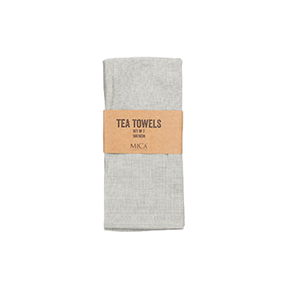 Lysegrønne viskestykker med brun label