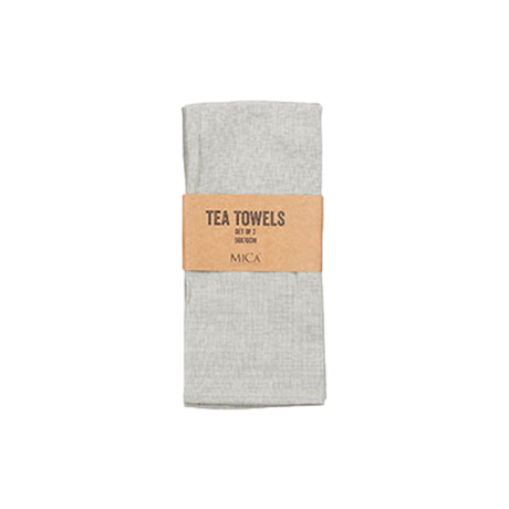 Lysegrønne viskestykker med brun label