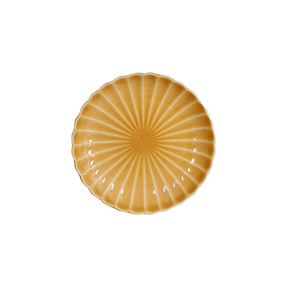 Pesca frokosttallerken i okkerfarve