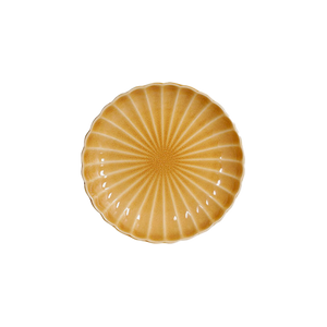 Pesca frokosttallerken i okkerfarve