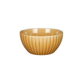 Stor Pesca skål i okkerfarvet keramik