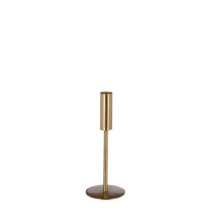 Andes lysestage 22 cm høj guldfarvet