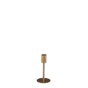 Andes lysestage 14 cm høj guldfarvet