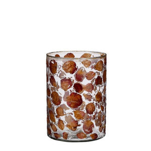 Bente Lanterne med blade 17 cm høj  