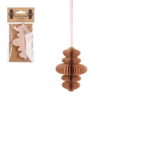 Papirpynt istap med runde former lyserød 