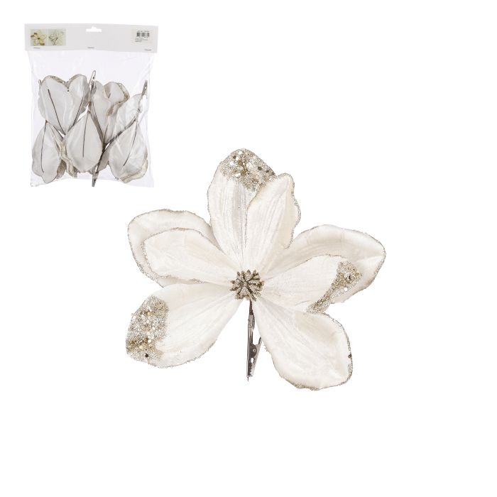 Magnolia med klips champage dia 23 cm 5-pak
