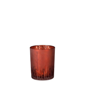 Amada fyrfadsstage orange 12 cm høj 