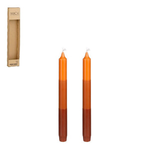 Trefarvede lys 2-pak orange