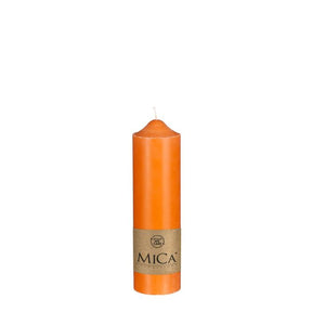 Bloklys 25 cm højt i orange