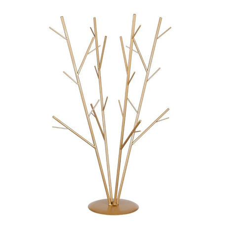 Dekorationstræ på fod guld 81 cm højt