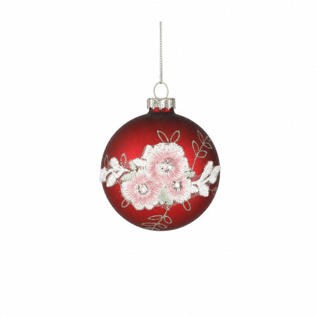 Julkulor med blommotiv