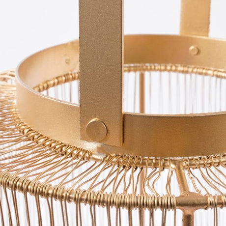 Yves lanterne guldfarvet 19 cm høj