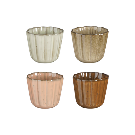 4 Corfu kopper uden hank i forskellige farver fra Mica Decorations