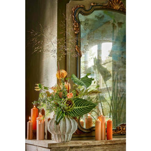 Bloklys 20 cm højt creme