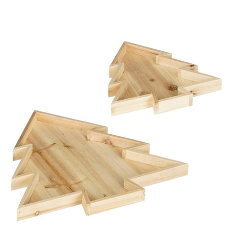 Sæt med to juletræsbakker