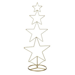 Dekorationstræ med stjerner 110 cm højt
