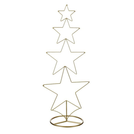 Dekorationstræ med stjerner 110 cm højt