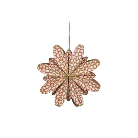 Vinduespynt Blomst rosa med mønster