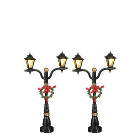 Luville Gadelamper med julekranse 2-pak