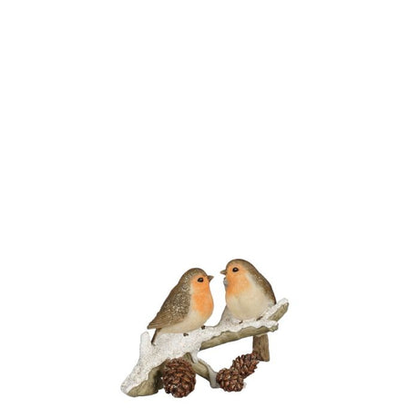 To fugle på kvist med sne