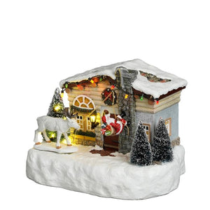 Luville Julemanden hejses op