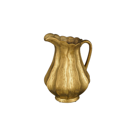 Guldfarvet kande 30 cm høj