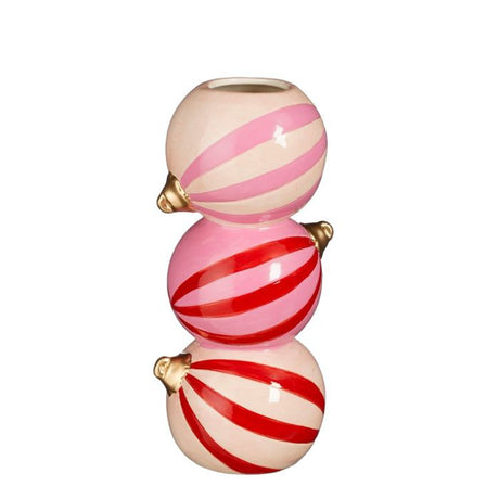 Vase Julekugler 21 cm høj