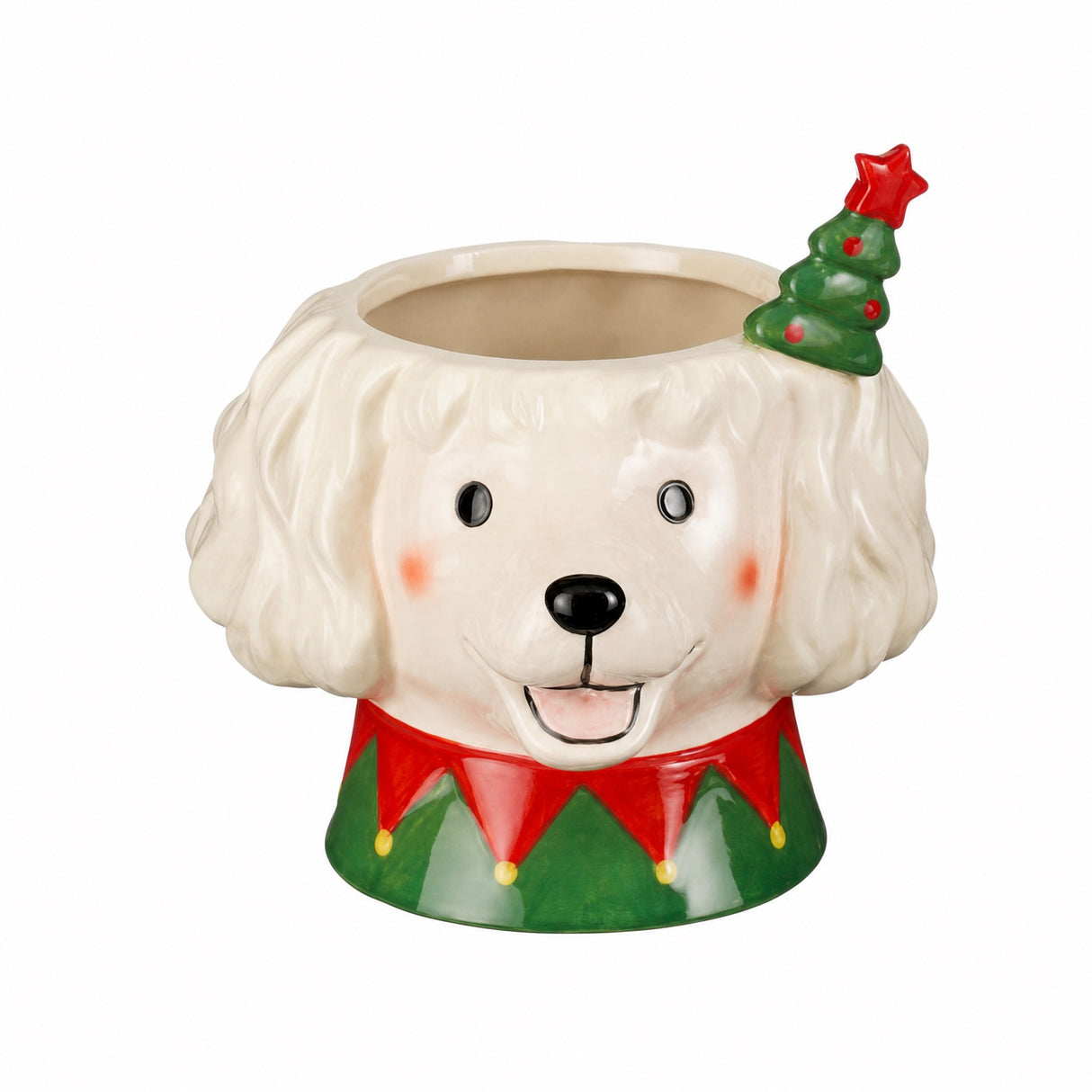 Rolig blomkruka hund
